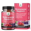 שלם Herbal Menopause תוסף עבור נשים - נשים הורמון יתר קפסולות עבור לילות הזעה חם פלאשים ומ Mood Swings עם Dong Quai, Chaste Berry & Black Cohosh Root - 60 Count Pack