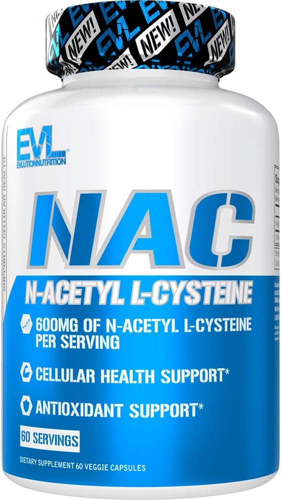 תזונה NAC N-Acetyl L-Cysteine - 600 מ"ג N-Acetyl L-Cysteine Per משרת - תמיכה אנטי-חמצן - תמיכה בריאות - תוספת תזונתית - & Gluten חינם - 60 Veggie כמוסות - 60 משרתים