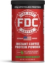 Fire Department Coffee - Gives Back to Firefighters - אבקת חלבון מיידית של קפה - אבקת חלבון צמחי מבוסס - 100% אמריקאי-Grown, Made with Upcycled Barley חלבונים - Veteran Owned - 14.1 oz Can Can