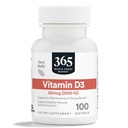 365 על ידי Whole Foods Market, ויטמין D3 Softgels, 2000 IU, 100 CT