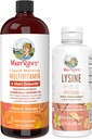 MaryRuth Organics Lysine Liposomal (Snickerdoodle) & Multivitamin נוזל + צמיחת שיער | פרויקט תווית נקייה מאומת ® | תמיכה כספית, יופי, בריאות כללית | טבעונית, non-GMO, Gluten Freeten Freeten FreeFree Gluten Freeten