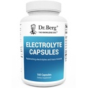 Dr. Berg Electrolyte כמוסות - תוספי Electrolyte לתמיכה באנרגיה, אנדורנס, וhydrtion - סוכר חינם, No Maltodextrin, Keto Friendly - 160 Caps