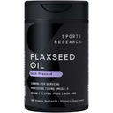 מחקר ספורט טבעוני Flaxseed שמן (1200 מ"ג) Herbal תוספת עם ALA מבוסס צמחי ALA אומגה 3 - מוסמך ולא GMO מאומת - Gluten, Soy & Carrageenan חינם (180 Veggie Softgels)