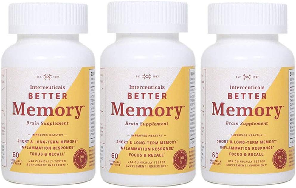 זיכרון טוב יותר - Theracurmin Curcumin 90 מ"ג - פרובאנס Dose קלינית, משפר את Focus, Recall, Memory and Mood * - High Absorption Turmeric Extract* (3 בקבוקים)