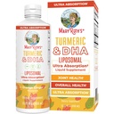 MaryRuth Organics | Liposomal Turmeric & DHA | Curcumin | ג'ינג'ר Root Oil | Algal DHA & ויטמין E