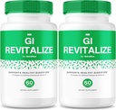 (2 Pack) GI Revitalize - GI Revitalize Pro Pills כדי לתמוך עיכול בריא, GI Revitalized מתקדם פורמולה עבור בריאות Gut, GI Revitalizer מקסימום Power Review (120 קפסולות)