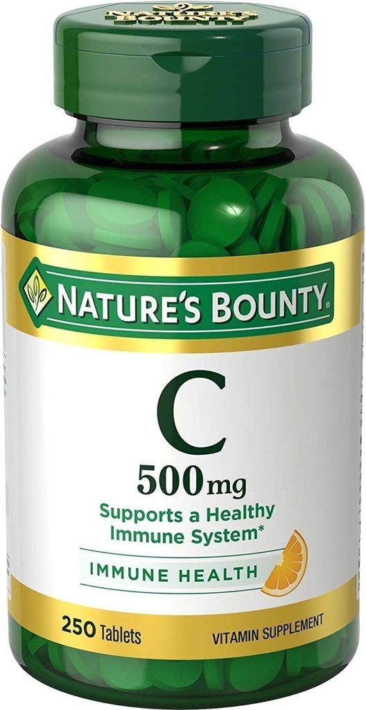 Nature's Bounty Pure ויטמין C 500 מ"ג טבליות 250 (Pack of 9)