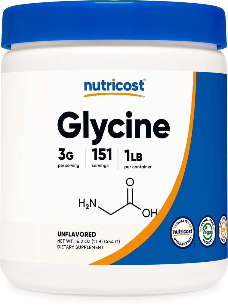 אבקת Glycine אבקת 1lb - non-GMO, Gluten חינם