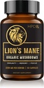 HPD Rx Lion's Mane Mushroom לחלץ קפסולות טבעי nootropic, תומך זיכרון & Focus, Immunity Booster - תוספי טפטים 2250 מ"ג, 90 קפסולות, אריזה של 1 1