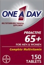 יום אחד Proactive 65 Plus Multivitamins עבור גברים ונשים, 150 טבליות (Pack of 2) על ידי One-A-Day