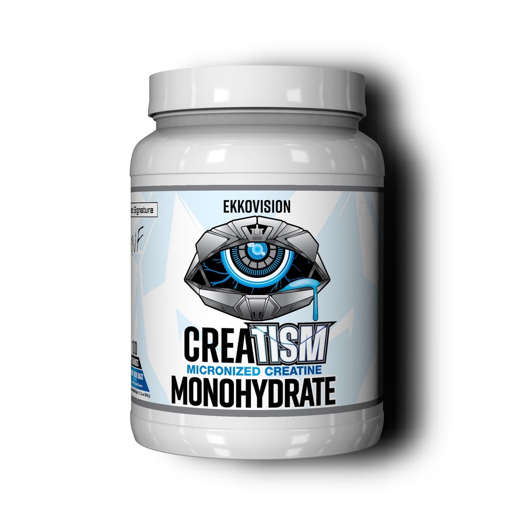 אבקת Ackovision Creatine Monohydrate, Micronized, Puckin' Blue Razz, Pre Workout & Post Workout תוסף עבור גברים ונשים, תמיכה באנרגיה, קל לערבב בשקות, Smoothies & Beverages, 100 משרתים