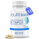 L-Methylfolate + B12 Methyhydrobalamin & B6 בלנדר (7.5 מ"ג) - 60 קפסולות - Active B-Complex with Cofactors & Essential Amino Acids - Non GMO, Gluten Free, No Fillers