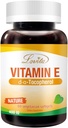 Lovita ויטמין E 400 IU Softgels, טבעי 268 מ"ג (כמו D אלפא Tocopherol), טבעוני עבור עור בריא, שיער, ריחות ומערכת החיסון תמיכה, 60 וצמחוני Softgels