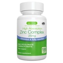 Igennus ניקוי Chelated Zinc 25 מ"ג עם Copper, Fully Reacted Picolinate & Bisglycinate, High Absorption Complex, תוסף עבור נשים וגברים, מעבדה מאומתת, non-GMO, Immune & Skin Support, 6 חודשים אספקת אספקה, 6 חודשים אספקת אספקה, 6 חודשים אספקת אספקה, 6 חודשים, 6 חודשים.