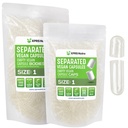XPRS Nutra טבעוני גודל 1 בנפרד קפסולות - 1000 Count Clear Premium ריקה קפסולות נפרדות ב Bags - Pills 1 עבור תוסף DIY