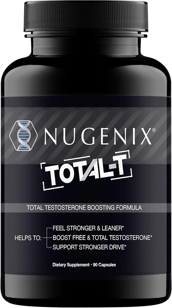 Nugenix Total-T - Free and Total טסטוסטרון Booster, 90 Count
