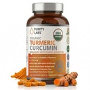 Purity Labs Organic Turmeric Curcumin תוסף עם פיפרין 2,250 MG / משרת | 95% Curcuminoids Turmeric תוספי מזון, Antioxidant Joint Pain Relief, השרירים & Brain Support