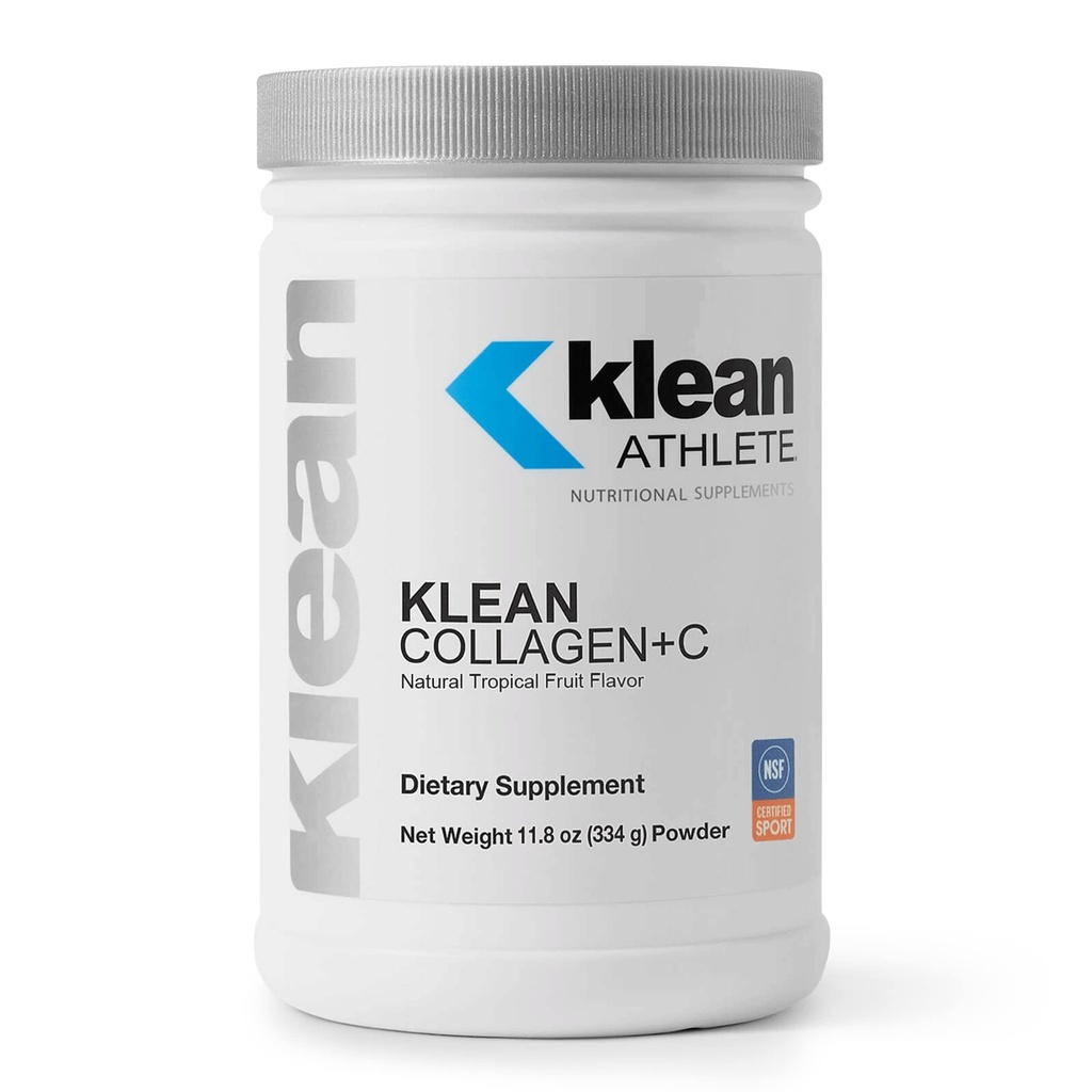 Klean Athlete Klean Collagen+C | תמיכה בבריאות Musculoskeletal כדי לעזור אופטימיזציה ביצועים הניידות | 11.8 Ounces | Natural Tropical Fruitor