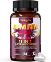 NMNH תוסף (Dihydronicotinamide Mononucleotide) 600mg,NAD תוספת עם Resveratrol, CoQ10, Biotin & Hyaluronic Acid | תמיכה ב-Mobile Energy, Metabolism & Skin Wellness, 64 קפסולות
