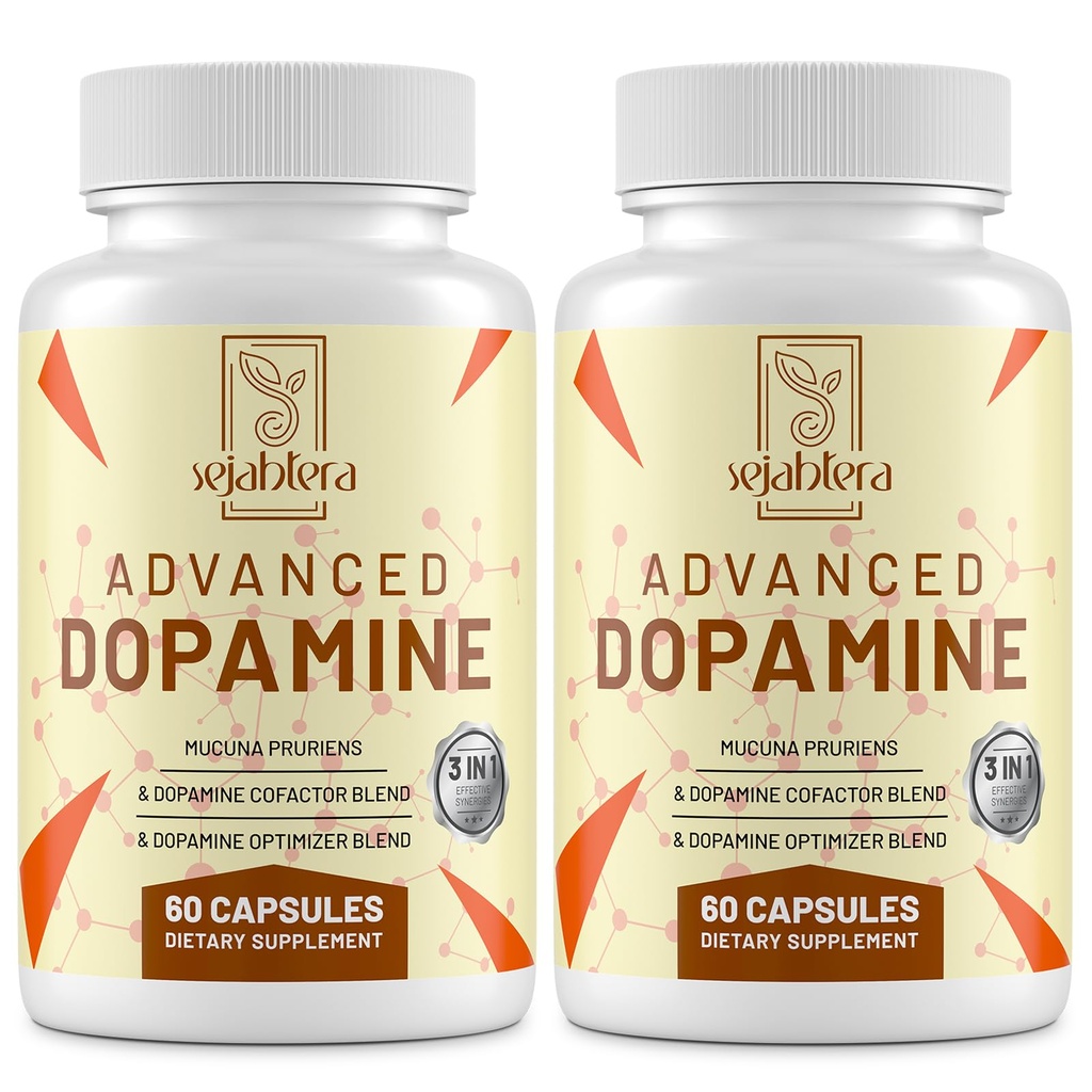 Dopamine תוספת-Mucuna Pruriens Seed לחלץ, ויטמינים פרימיום, מינרלים, ופלט צמחי טבעי עבור כונן נפשי, קלרנס, Focus-120 קפסולות