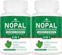 Super Nopal 1600mg, Prickly Pear תוספת עם R-Alpha Lipoic Acid, Turmeric, 120 קפסולות (60 משרתים)