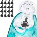 FireAnt Silicone Saline Pods Refills אביזרים תואם Navage Nasal Care, 16 Pack Reusable Silicone Salt Pads Refills החלפתs, Easy Operation (Black 16 Packs)