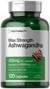 Horbäach Ashwagandha תוסף | Maxחוזק | 120 קפסולות | Non-GMO, Gluten Freeten Free