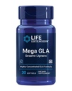 תוחלת החיים Mega GLA Sesame Lignans, אומגה 6 חומצות שומן כדי לקדם תגובה דלקתית בריאה, Gluten Free, non-GMO, 30 רכות