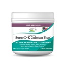Ionic Fizz Super D-K Calcium Plus על ידי Pure Essence - עם תוספת מגנזיום, ויטמין D3, ויטמין K2 עבור עצמות חזקות ותמיכה מתח - מעורב ברי - 7.41oz
