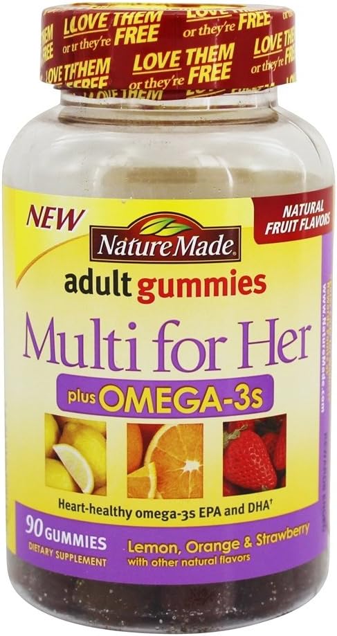הטבע עשה Multi for Her Plus אומגה 3 חניכיים למבוגרים, 90 הרוזן