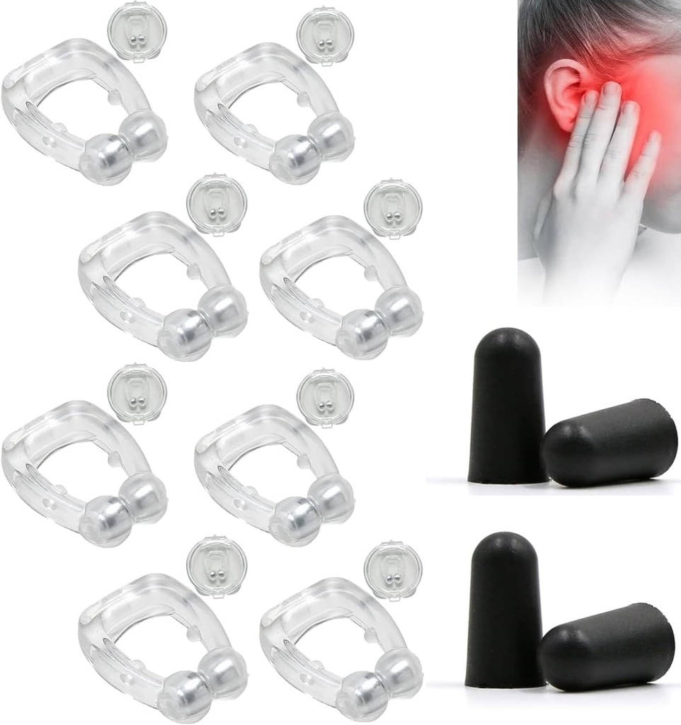 מכשיר הסיוע Acupeace Tinnitus, Auricalm Tinnitus Relief for Ringing Ears, Tinnitus אוזניים Cuff Set Stop Ear Ringing (4Pairs)