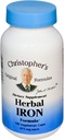הנוסחה המקורית של כריסטופר Herbal Iron Formula, Natural Iron Support, 450 מ"ג, 100 קפסולות צמחוניות