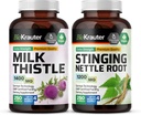 BIO KRAUTER Milk Thistle 250 קפסולות & Sting Nettle 250 קפסולות
