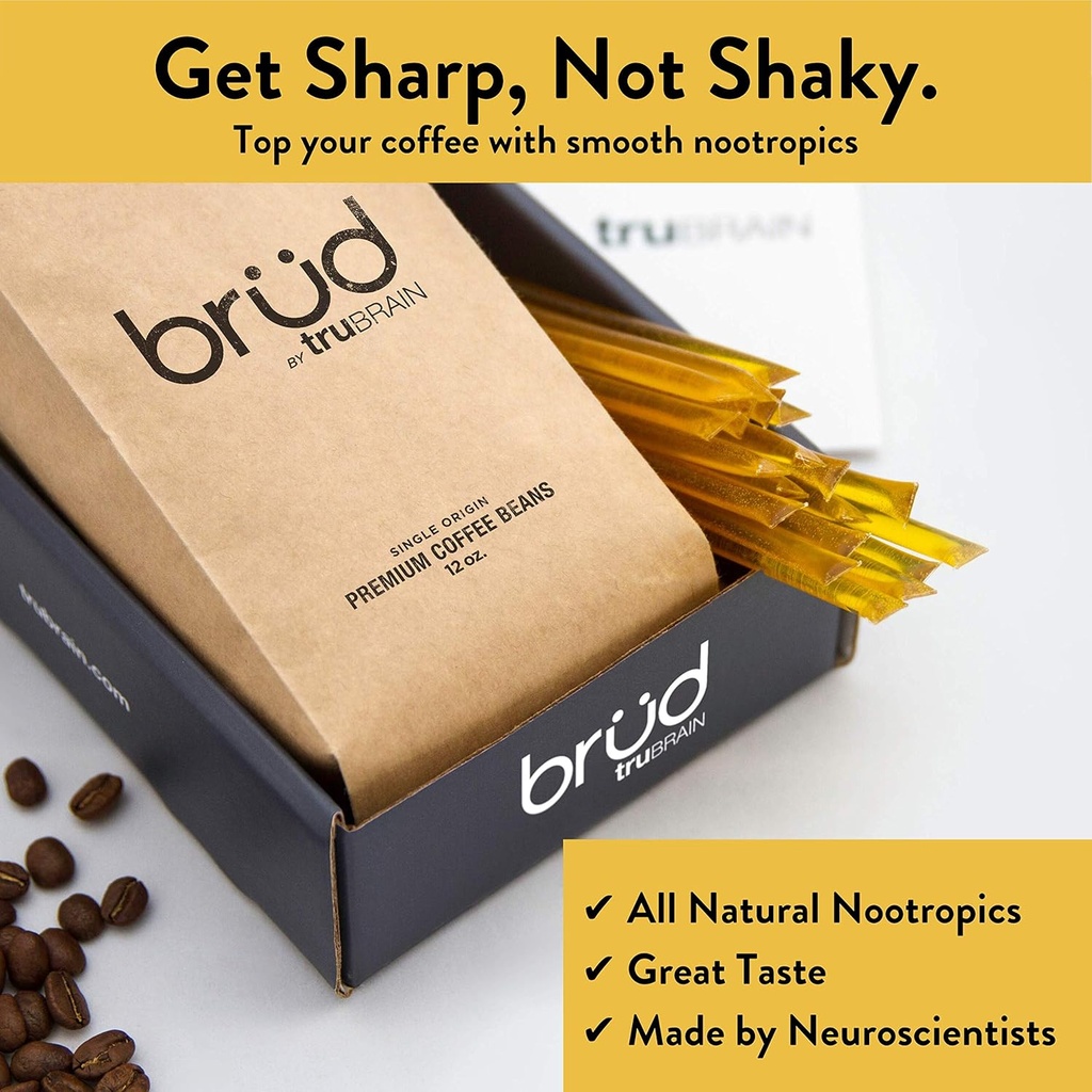 TruBrain Nootropic Coffee Enhancer - Focus, Energy, Clarity קיצור מהיר של Nootropics | Brain Boosters
