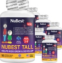 Nu Best Tall Kids - טוילרים ויטמינים ותינוקות לילדים בגיל 2 עד 9 - תמיכה בעצמות העצם, בריאות כללית ותחמושת - Animal Shapes - 540 Chewable Brad Tablets