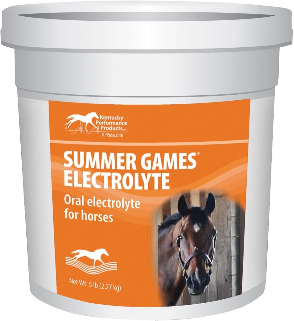 מוצרי קיץ קנטקי משחקי קיץ Electrolyte Horse Supplement, 5 פאונדר