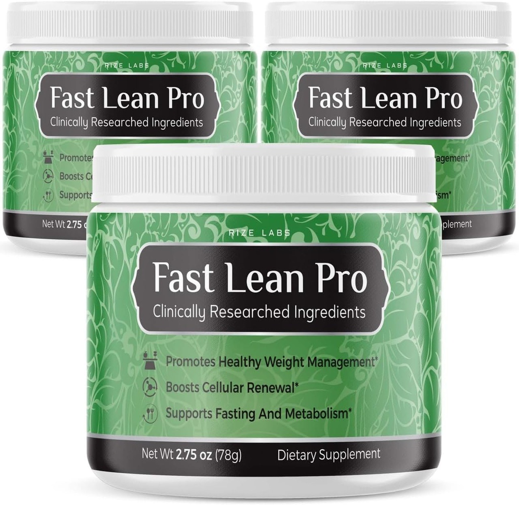 להדגים מעבדות Fast Lean Pro, רשמי Fast Lean Pro ביקורות תוספת מתקדמות פורמולה, FastLeanPro hydroanPro hydrohydrtion BCAA משקאות קפסולות בג'ארד, Easy to Scoop וטעם גדול (90 משרתים) (Pack of 3)
