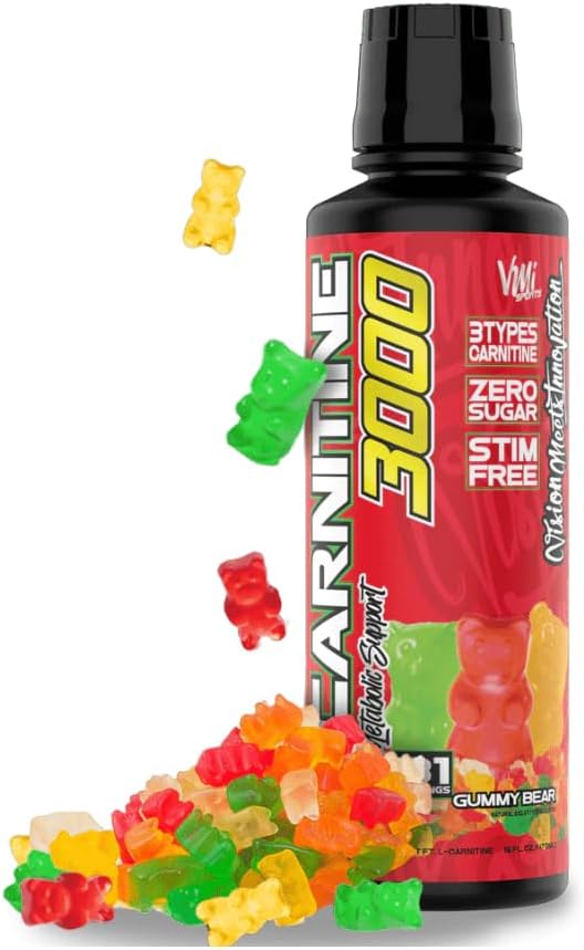 L-Carnitine 3000 נוזל | 3,000 מ"ג Carnitine תוסף | Zero Calorie Zero Sugar Keto Friendly for Men and Women - Great Tasting