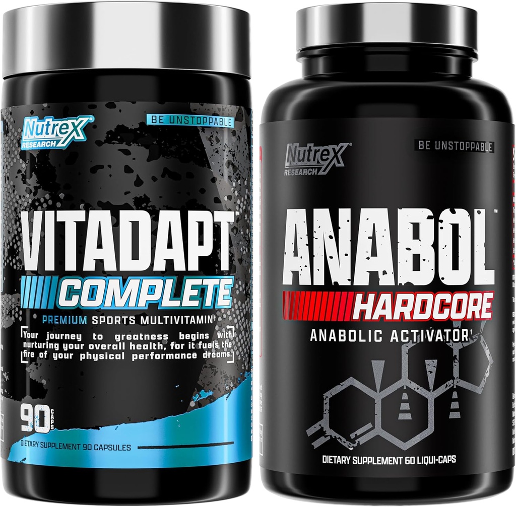 Nutrex מחקר Anabol ו Vitadapt Sports Multivitamin עם KSM-66 Ashwagandha