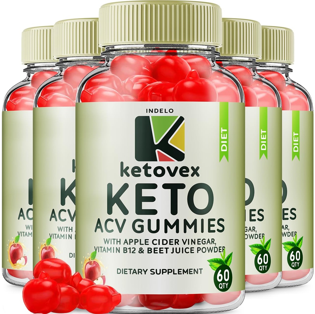 (5 Pack) Ketovex Keto BHB מסטיקנים מתקדמים פורמולה, Ketovex BHB משקל ניהול ACV חניכיים ביקורות, Ketovex ACV Keto Vex BHB Gummy Gomitas Ketosis, Ketovex Gummies, B12 (300 חניכיים)