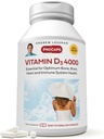 ANDREW LESSMAN ויטמין D3 4000 IU 360 קפסולות - High Potency, Essential for Calcium Absorption, תומך בריאות העצם, תפקוד שרירים בריא, מערכת החיסון, יותר קל ל-Swallow כמוסות
