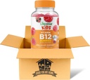 ויטמין B12 Gummies Bundle כולל בקבוק אחד 90 ct Lifeable Kids ויטמין B12. תוספי תזונה, Gluten Free, Non Gmo, ו- Chewable B12 ויטמינים. מגיע עם תיבת הבית שלי!