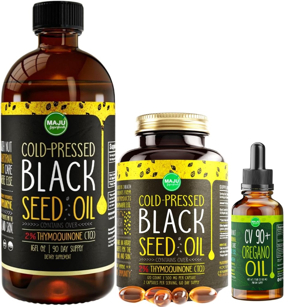 Superfoods Big Black Seed Oil Oregano Bundle