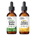 Wild & Organic Gotu Kola Tincture 2 fl oz & Ashwagandha Tincture 2