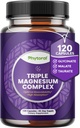 High Potent Magnesium Complex כמוסות - משולש Magnesium Band with Taurate Glycinate ו Malate - 400 מ"ג תוספת תמיכה מרגיעה ובאופן כללי לא-GMO טבעוני 120 קפסולות