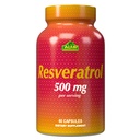 Resveratrol 1000 מ"ג על ידי ויטמין אלפא - אנטי חמצון חזק, עוזר למנוע נזק תאים - תמיכה בתפקוד המוח, בריאות קרדיווסקולרי, מטאבוליזם, אפקטים אנטי-אייגנציה - 60 קפסולות