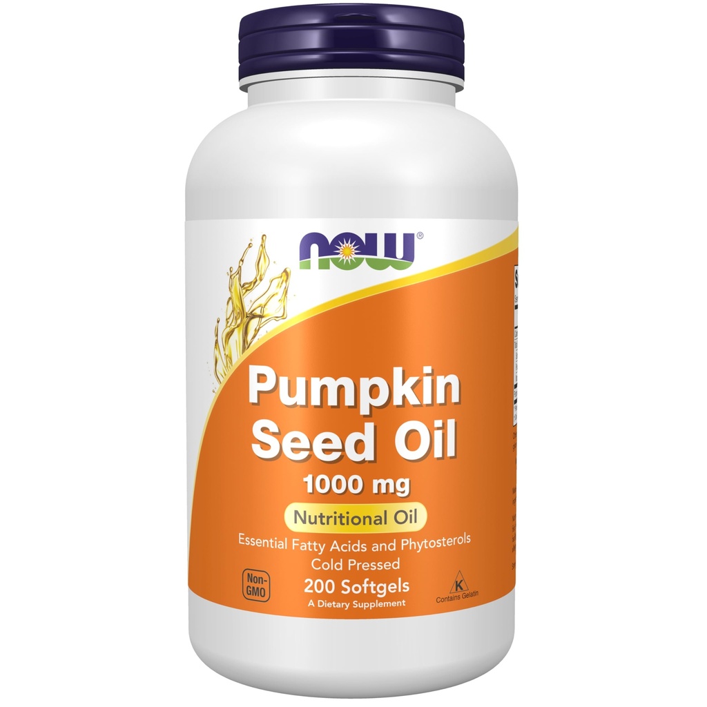 עכשיו תוספי מזון, Pumpkin Seed שמן 1000 מ"ג עם חומצות שומן חיוני ו Phytosterols, קר Pressed, 200 Softgels