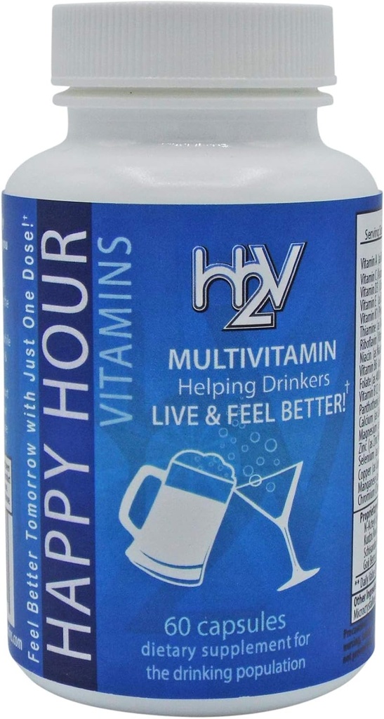 בקבוק - Multivitamin פורמולה עבור בוקרים טובים יותר - Live & Feel Better with Milk Thistle, Prickly Pear Cactus, B & C ויטמינים, ועוד 30 משרתים