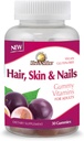 Rise-N-Shine Hair Skin & Nails Gummy Vitamins - Pectin Based Gummies for Women & Men with Vitamins, Biotin, Collagen & More - 30 Count