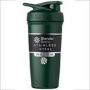 BellerBottle Sport Insulated Stainless Steel Shaker בקבוק עם Wire Whisk, 24Ounce, Forest - חלבונים Shakes & Hydration for Athletes & Fitness Enthusiasts, Easy Mixing, Keeps Drinks Cold, Lockable Lided